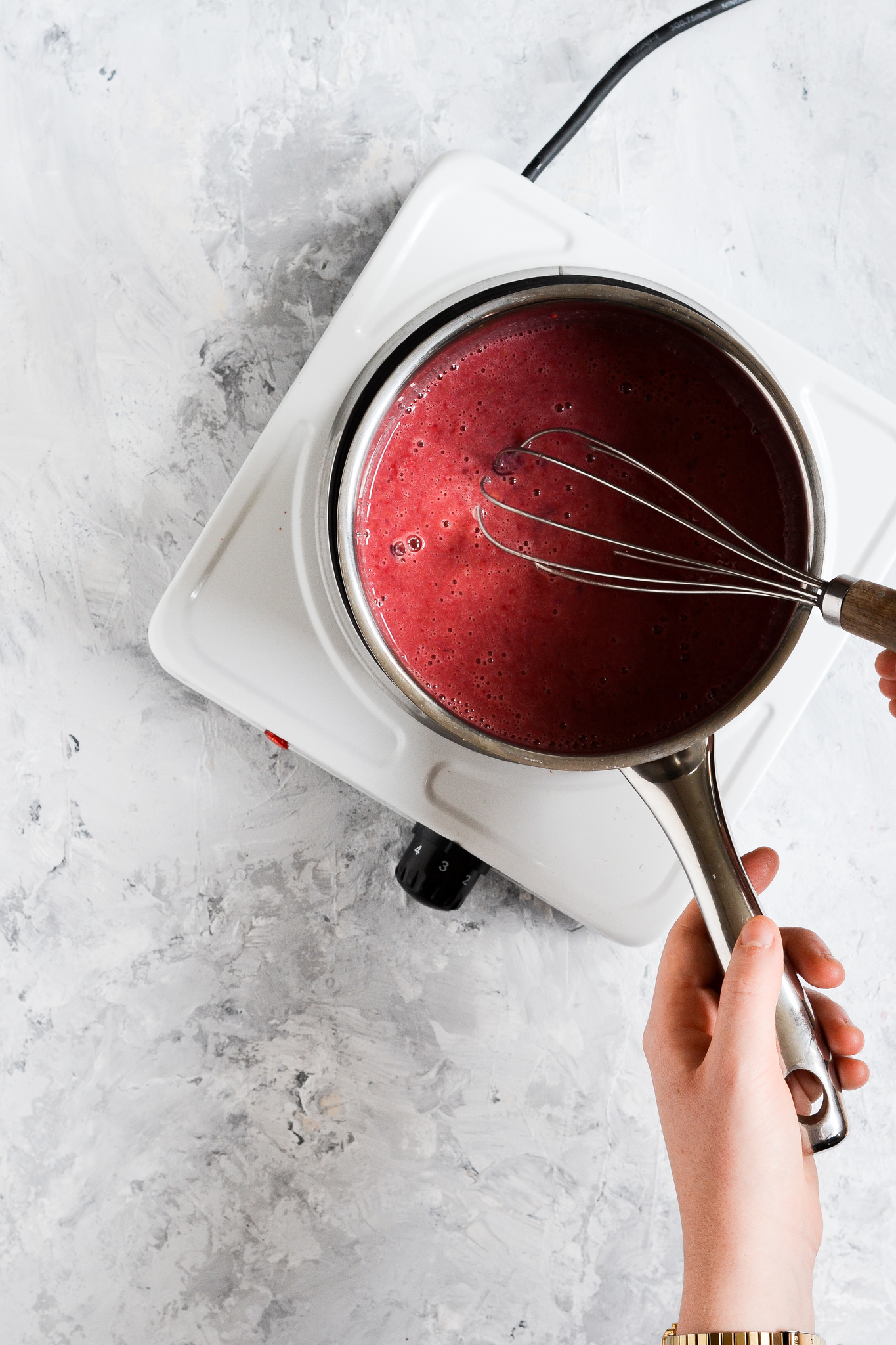 Hindbær curd med appelsin