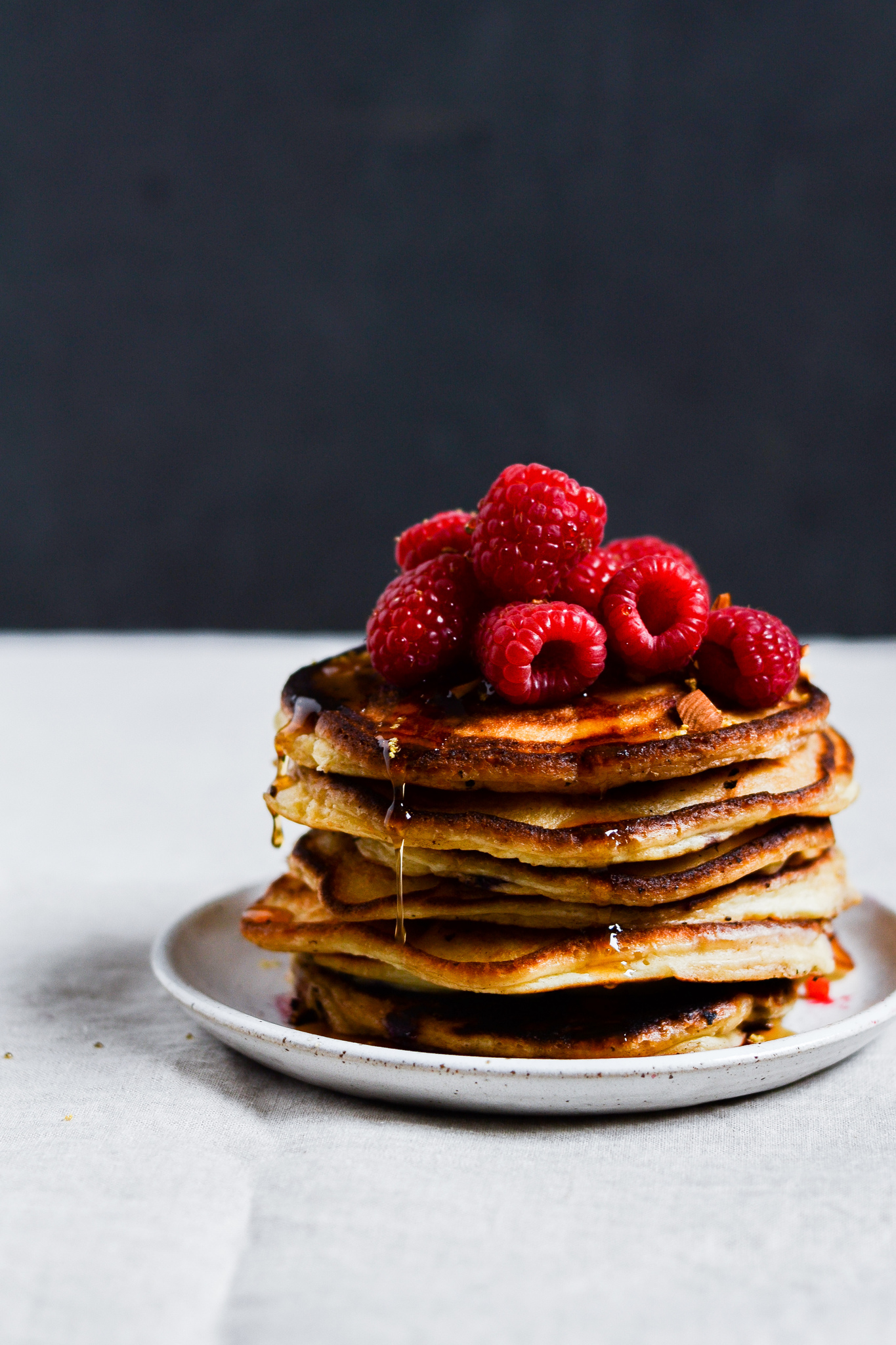 Mascarpone pandekager med bær