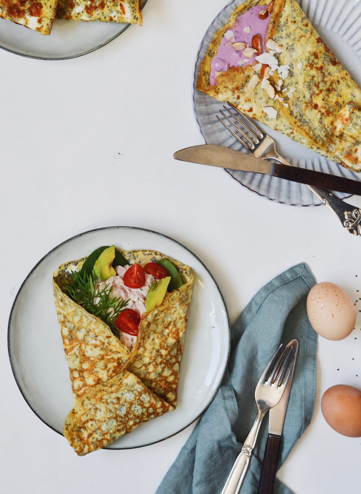 Æggewrap i to versioner - perfekt til morgenmad, frokost og aftensmad