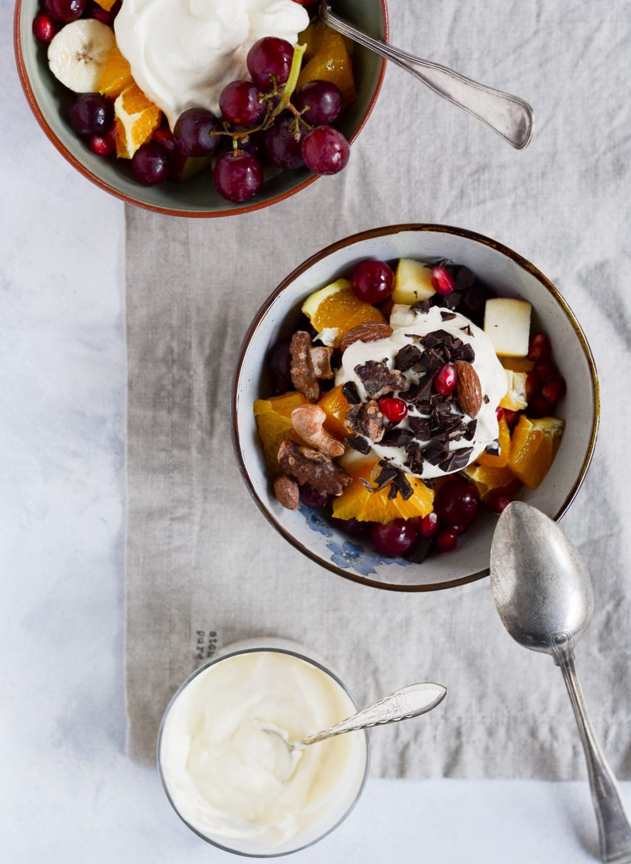 Frugtsalat Med Skyr Og Mynte Pr v Sund L kker Opskrift Gr dgrisen